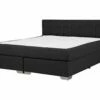 Fabric Divan Bed Black ADMIRAL Various Sizes