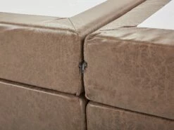 Faux Leather EU Super King Size Divan Bed Brown PRESIDENT -Cheap Bed Linings Store undef src sa picid 683147 type whitesh image