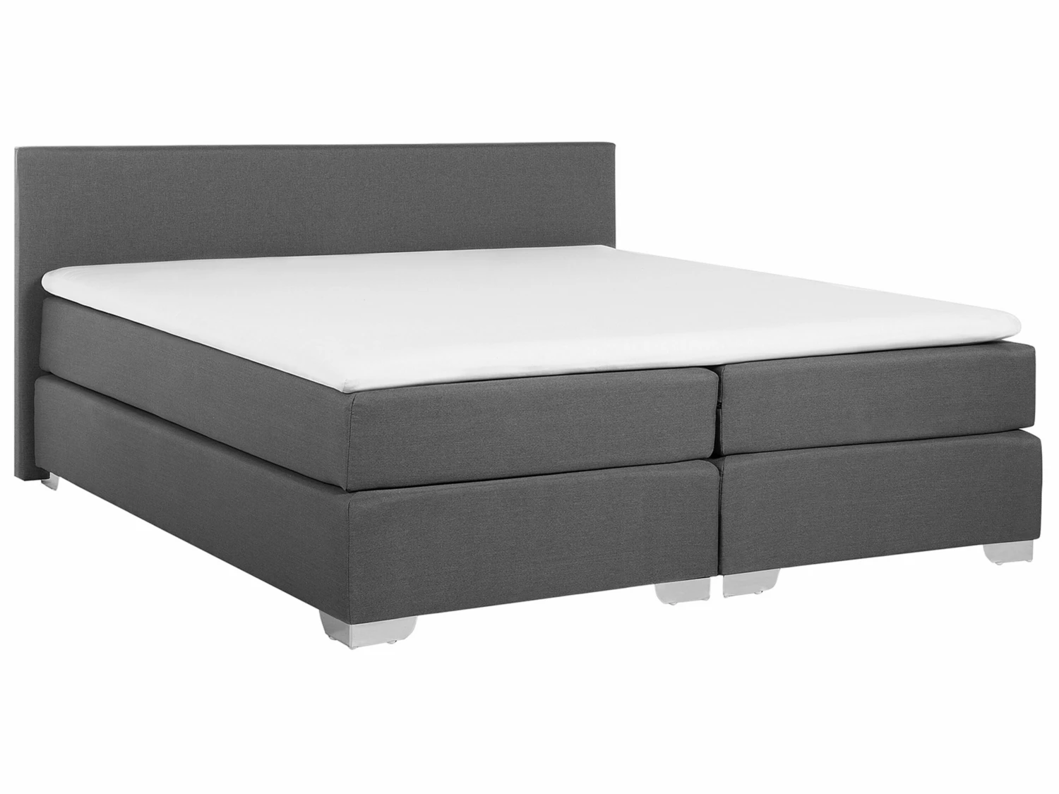 Fabric Divan Bed Grey PRESIDENT Various Sizes - Image 4