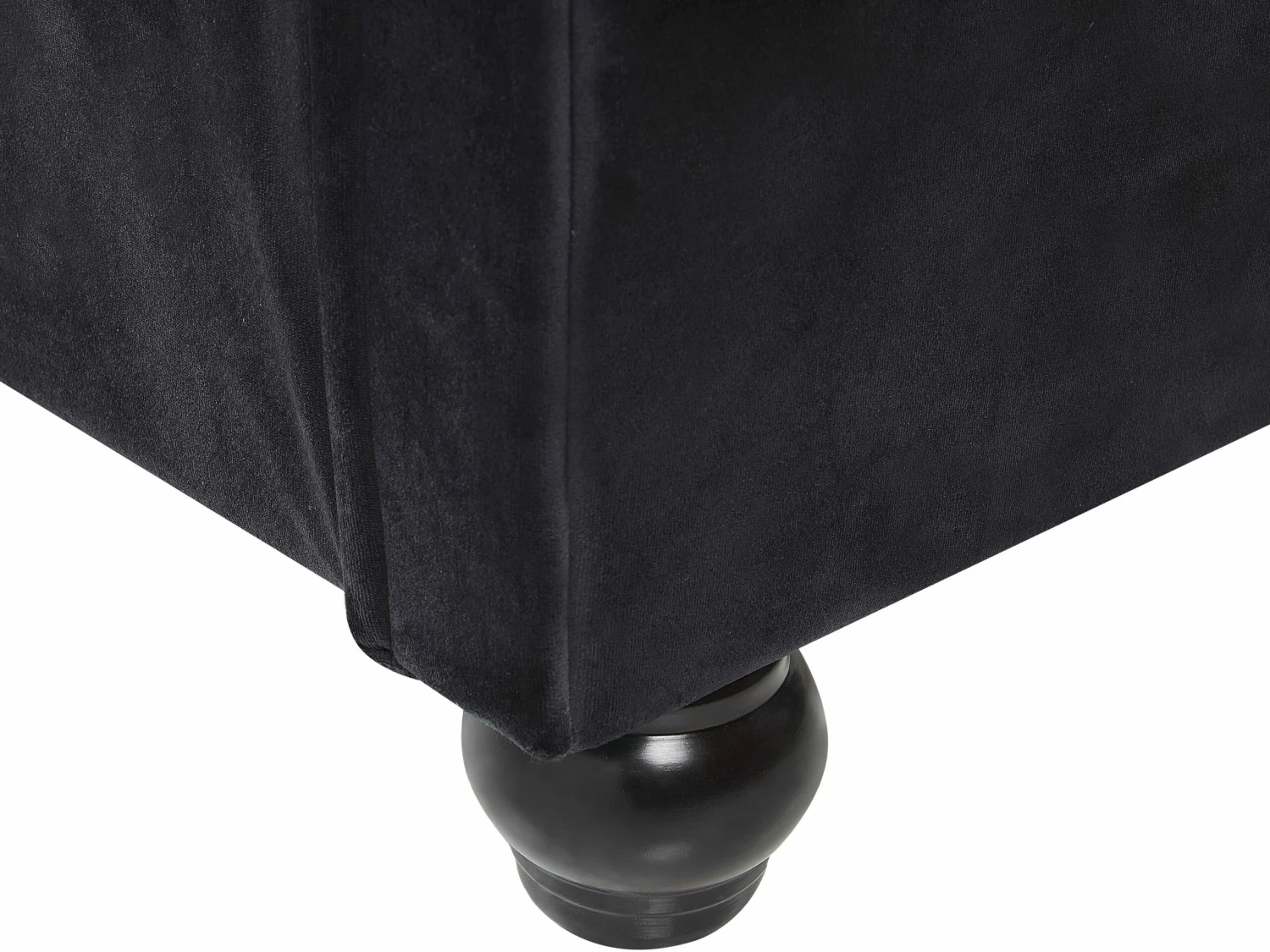 Velvet Bed Black AVALLON Various Sizes - Image 10