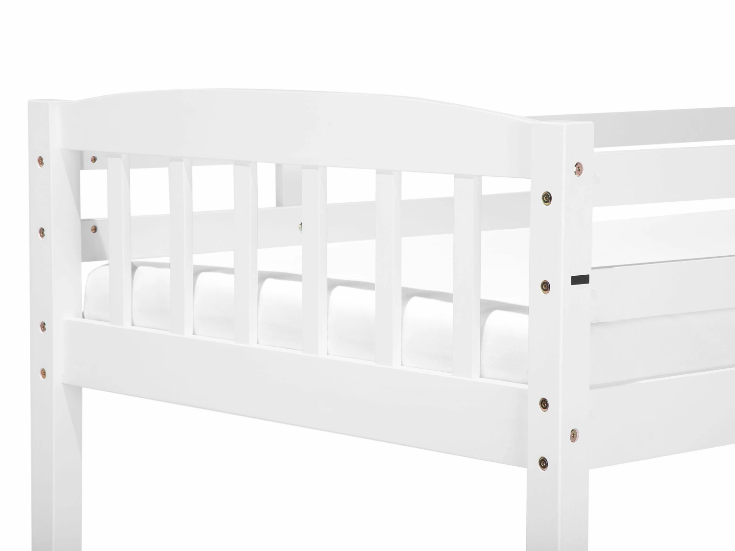 Wooden EU Single Size Bunk Bed White REVIN - Image 6
