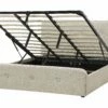 Fabric Ottoman Bed Beige RENNES Various Sizes