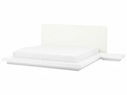 Waterbed With Bedside Tables White ZEN Various Sizes