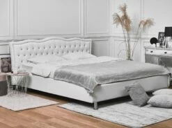 Faux Leather Ottoman Bed White METZ Various Sizes -Cheap Bed Linings Store undef src sa picid 707847 type color image