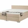 Fabric Divan Bed Beige PRESIDENT Various Sizes