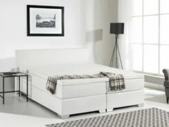 Faux Leather Divan Bed White PRESIDENT Various Sizes -Cheap Bed Linings Store undef src sa picid 707918 type color image