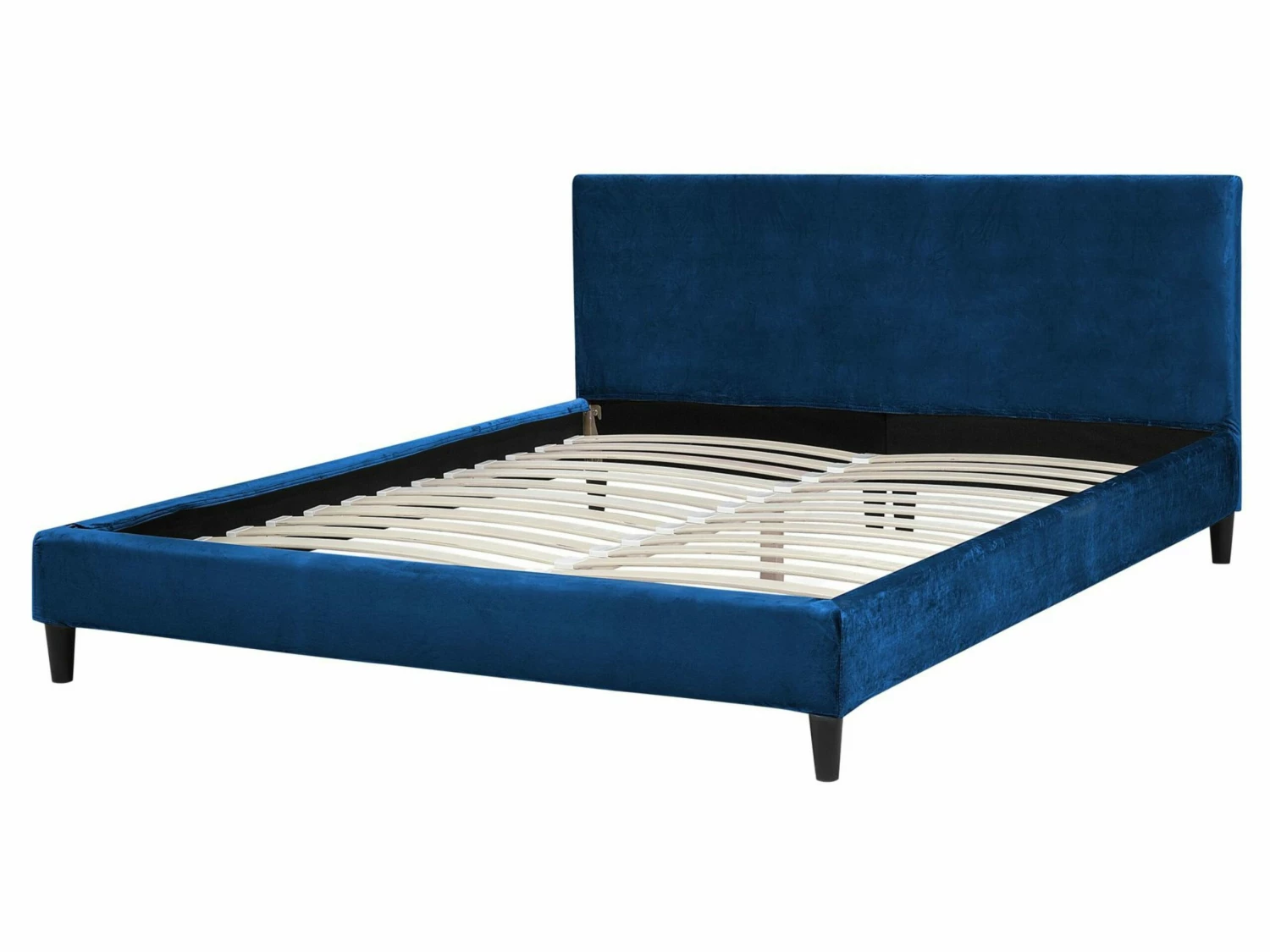 Velvet Bed Navy Blue FITOU Various Sizes 6 Velvet Bed Navy Blue FITOU Various Sizes - Image 6