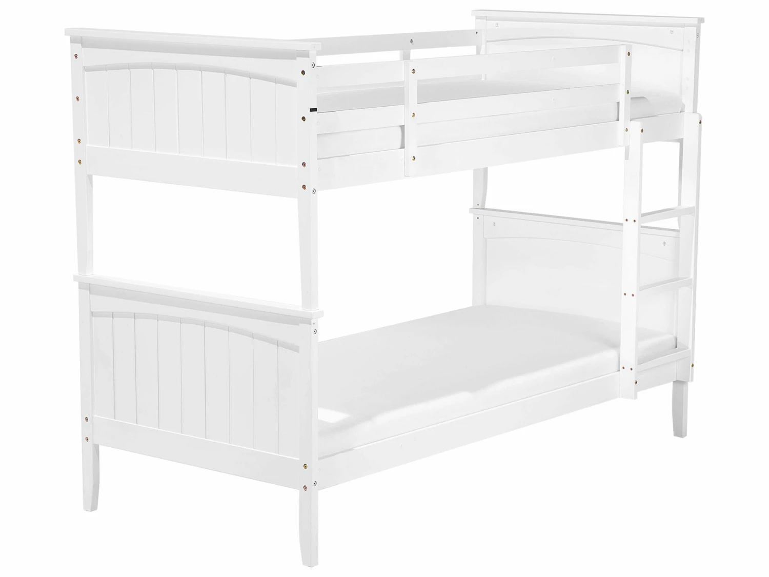 Wooden EU Single Size Bunk Bed White RADON 1 Wooden EU Single Size Bunk Bed White RADON
