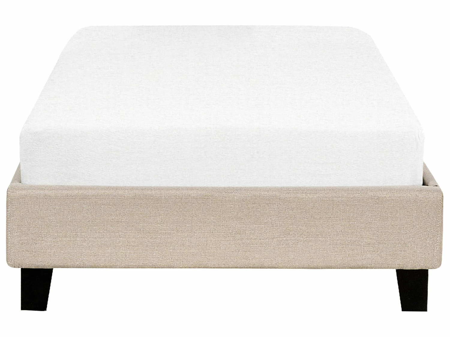 Fabric EU Single Size Bed Beige ROANNE 3 Fabric EU Single Size Bed Beige ROANNE - Image 3