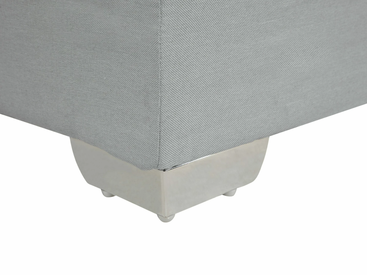 Fabric Divan Bed Light Grey ADMIRAL Various Sizes 9 Fabric Divan Bed Light Grey ADMIRAL Various Sizes - Image 9