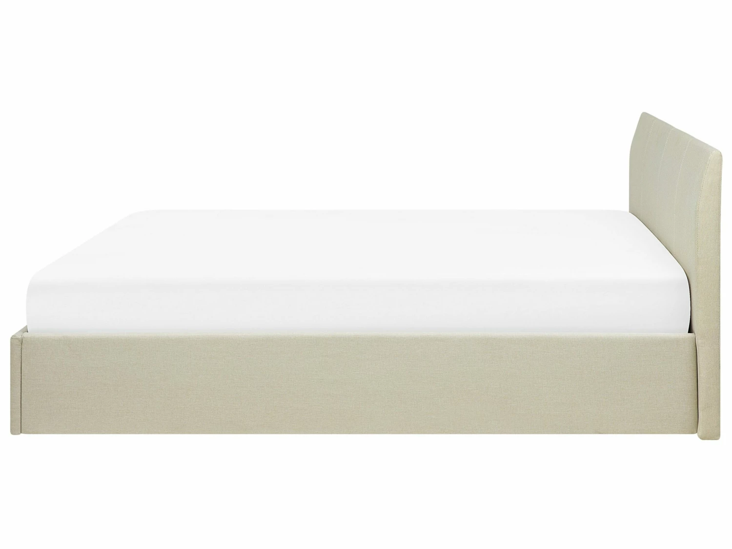 Fabric Ottoman Bed Beige ORBEY Various Sizes - Image 7