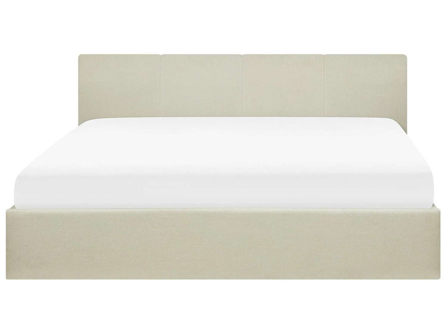 Fabric Ottoman Bed Beige ORBEY Various Sizes - Image 8