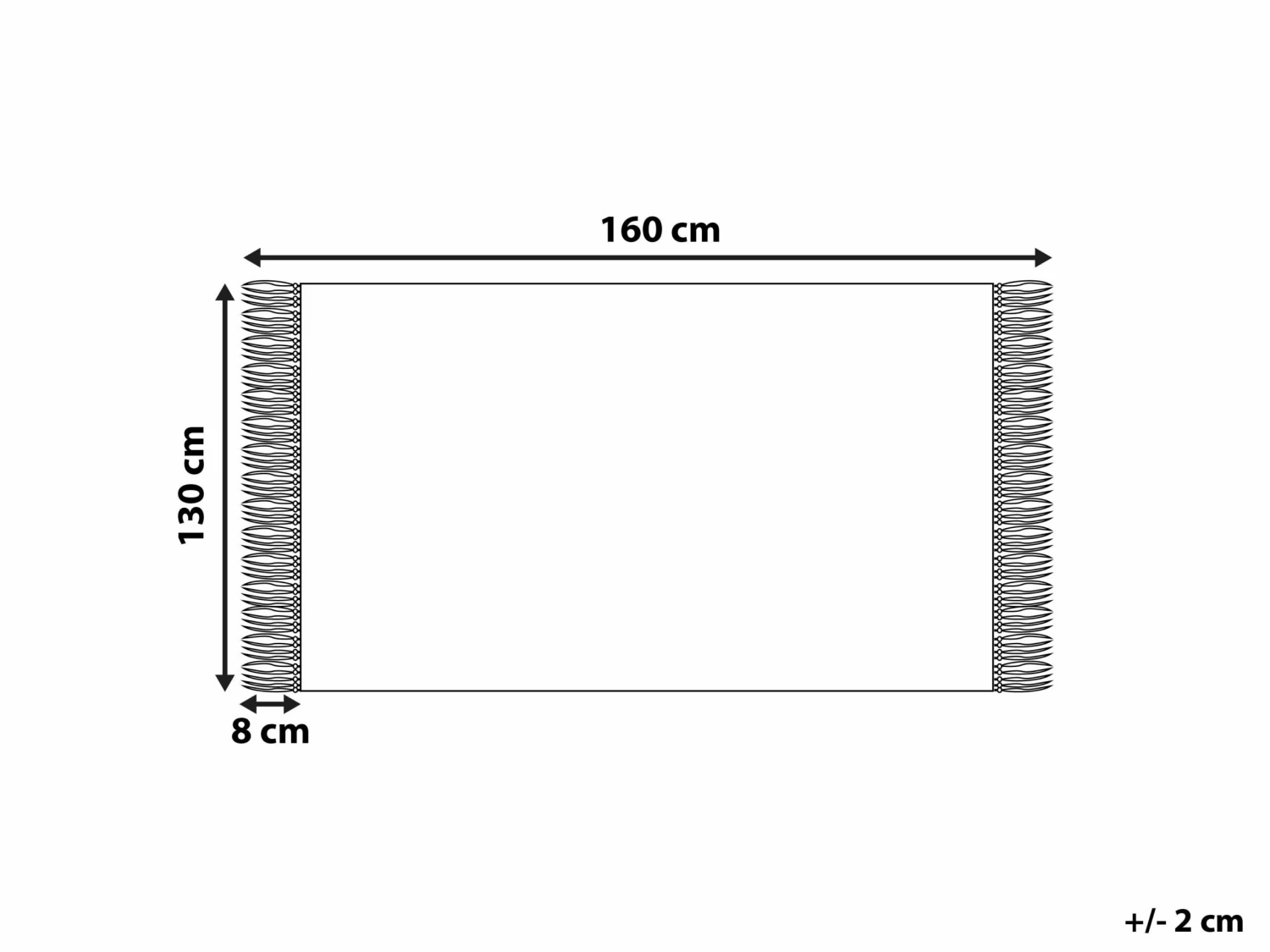 Cotton Blanket 130 X 160 Cm Pink TANGIER - Image 4