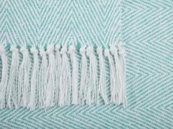 Cotton Blanket 130 X 160 Cm Mint Green TANGIER -Cheap Bed Linings Store undef src sa picid 728643 type whitesh image