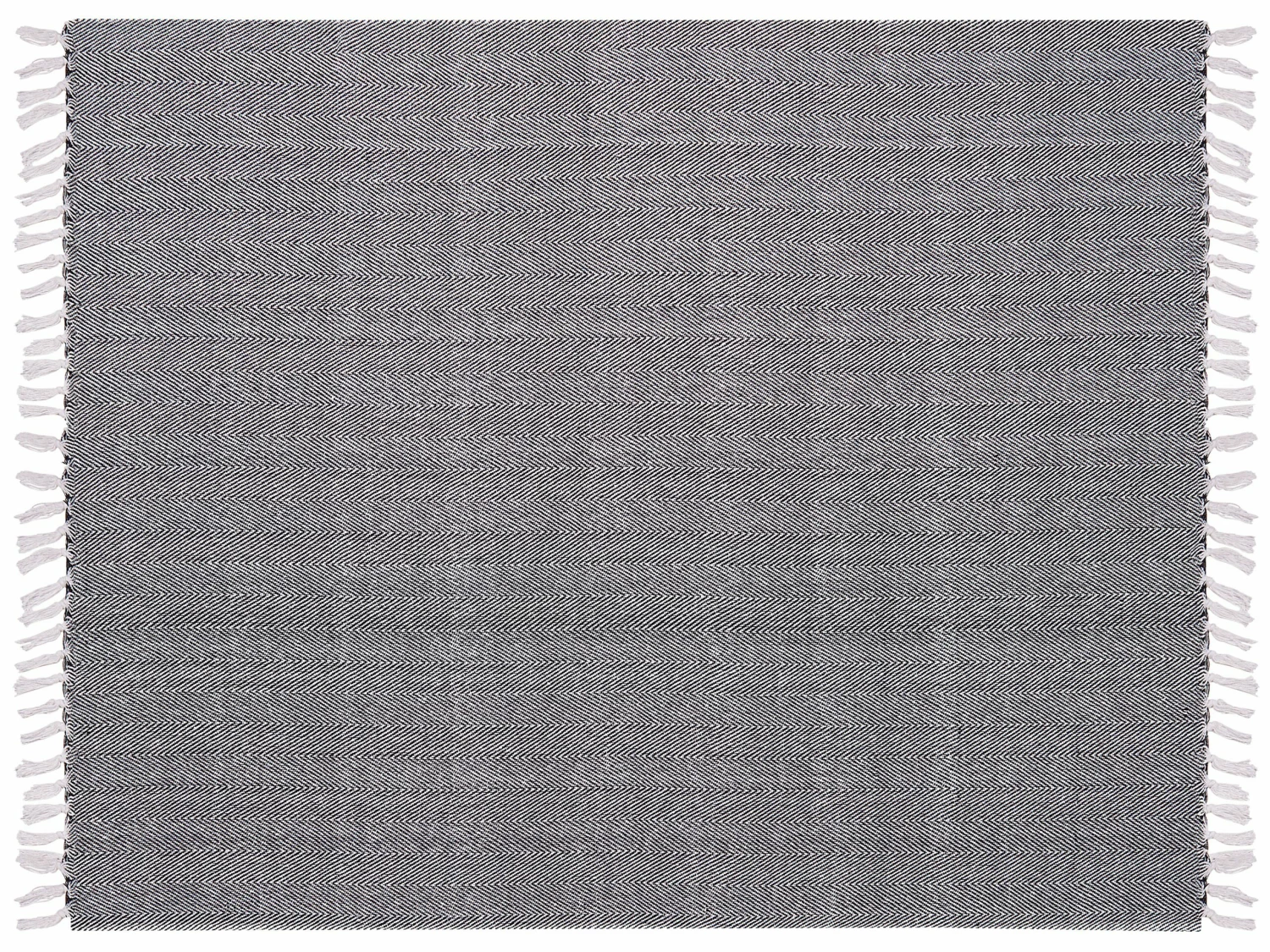 Cotton Blanket 130 X 160 Cm Black TANGIER 4 Cotton Blanket 130 X 160 Cm Black TANGIER - Image 4