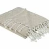 Cotton Blanket 130 X 160 Cm Beige TILMI