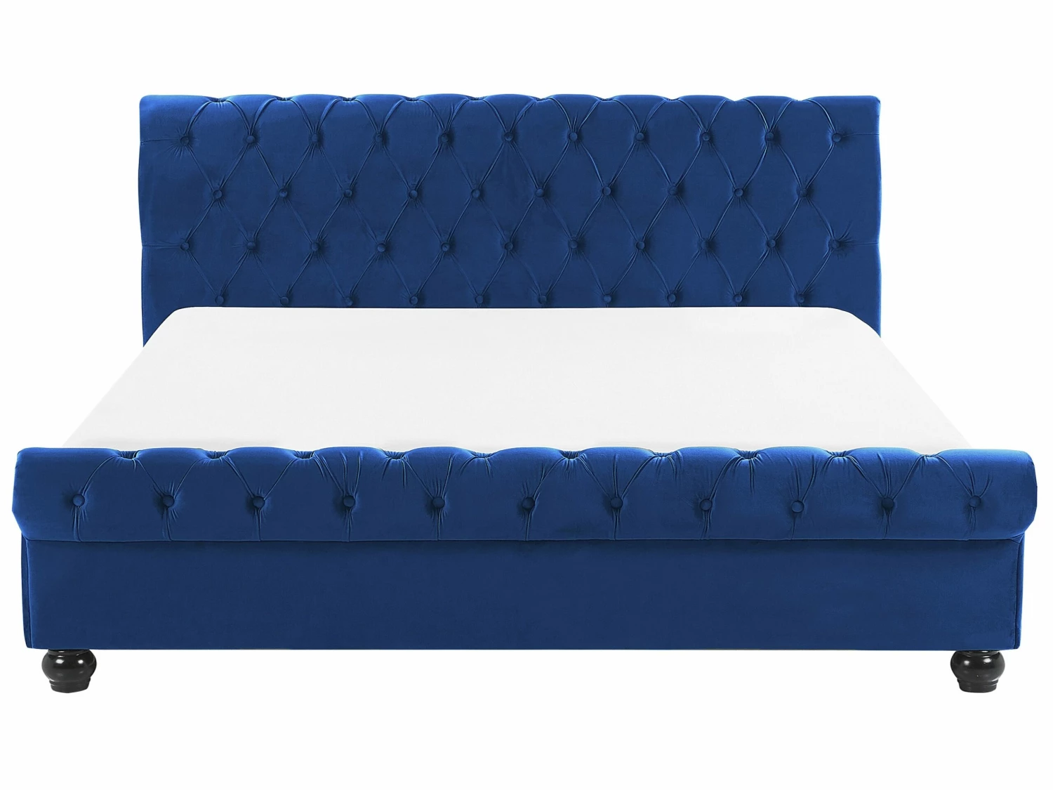 Velvet Bed Blue AVALLON Various Sizes - Image 3