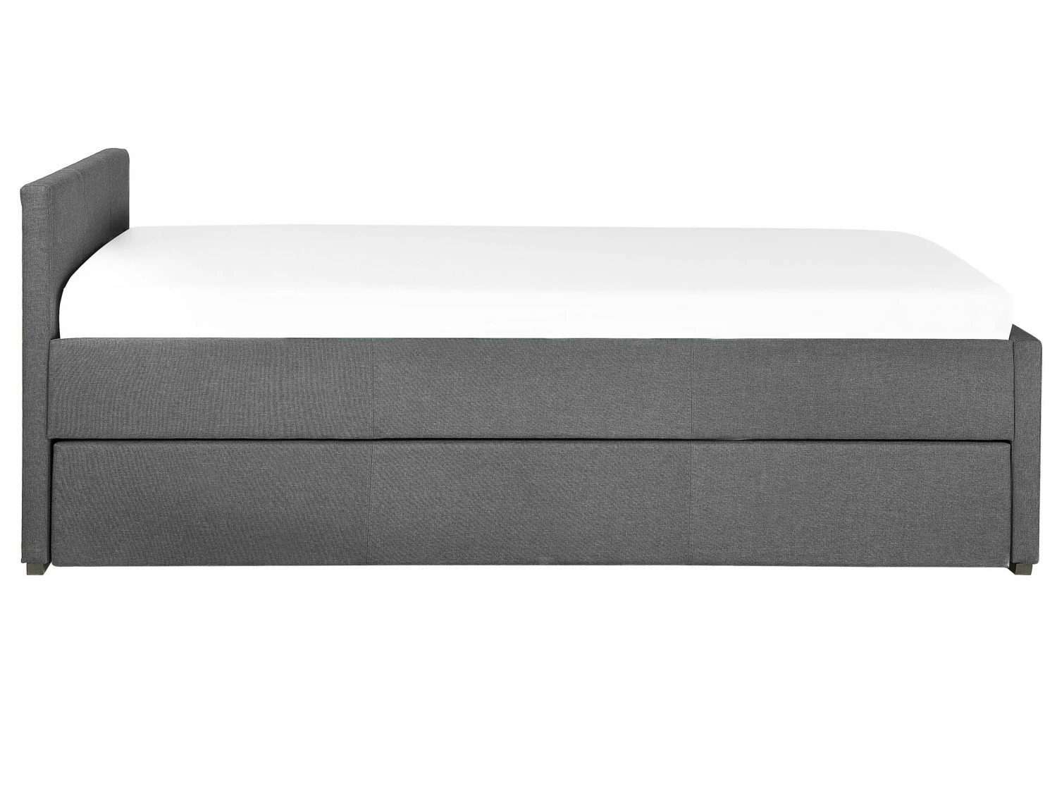 Fabric EU Single Trundle Bed Grey MARMANDE - Image 7