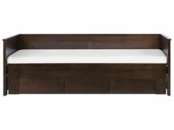 Wooden EU Single To Super King Size Daybed With Storage Brown CAHORS -Cheap Bed Linings Store undef src sa picid 729428 type whitesh image