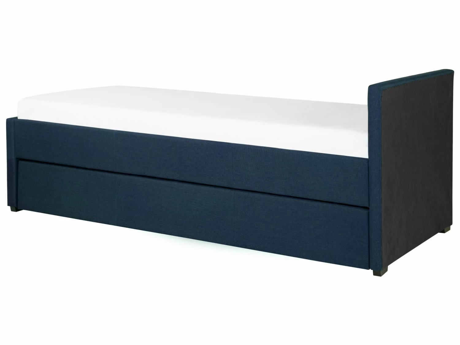 Fabric EU Single Trundle Bed Blue MARMANDE - Image 9
