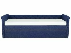 Fabric EU Single Trundle Bed Blue LIBOURNE -Cheap Bed Linings Store undef src sa picid 729633 type whitesh image