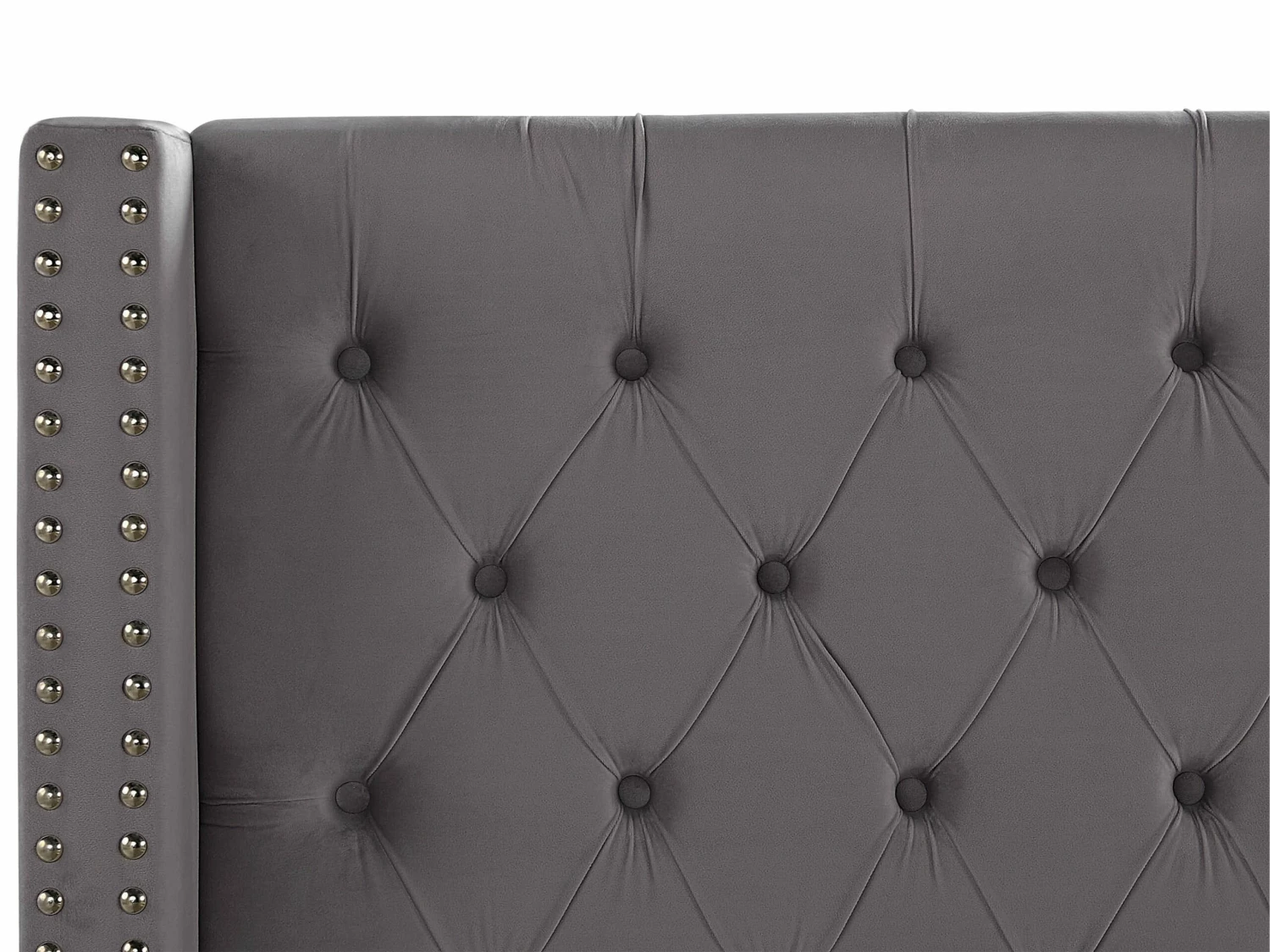 Velvet Bed Grey LUBBON Various Sizes - Image 9