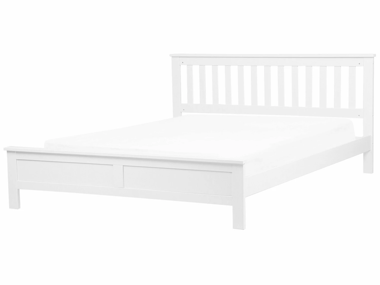 Wooden Bed White MAYENNE Various Sizes 1 Wooden Bed White MAYENNE Various Sizes