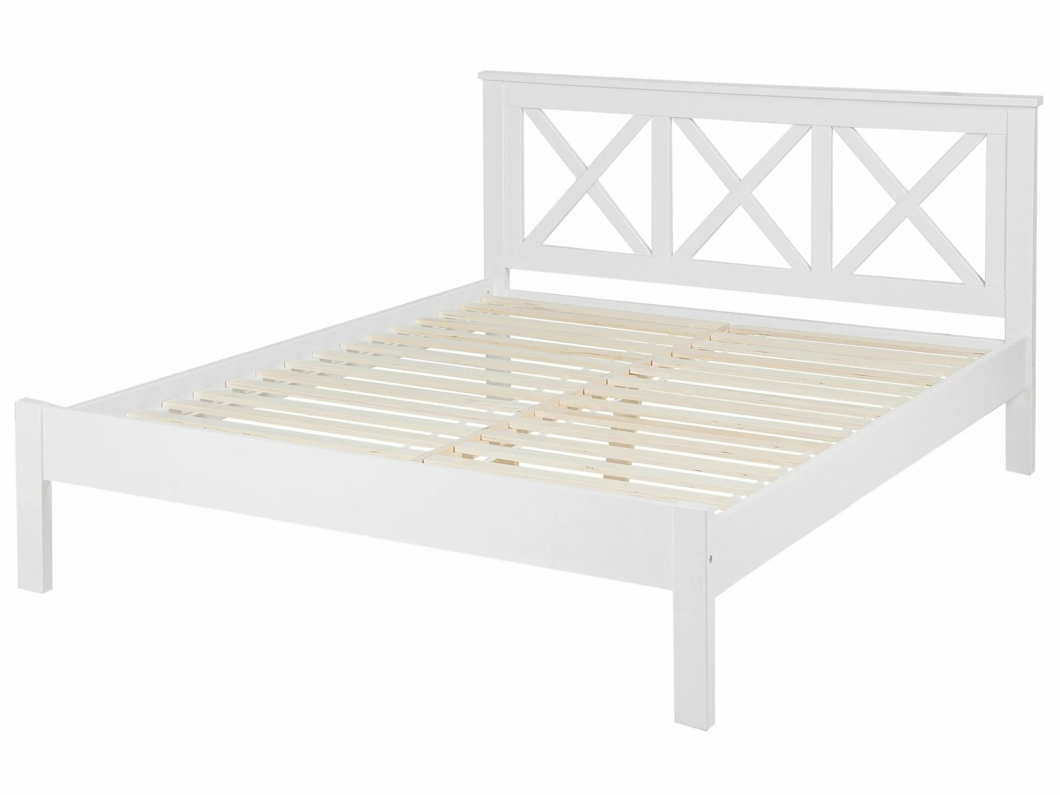 Wooden Bed White TANNAY Various Sizes - Image 5