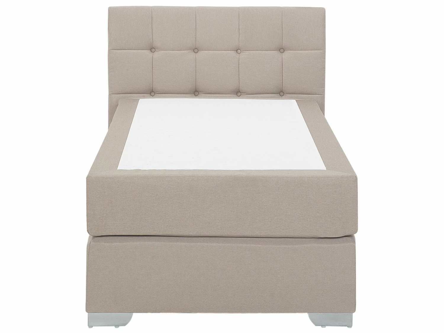 Fabric EU Single Size Divan Bed Beige ADMIRAL - Image 3