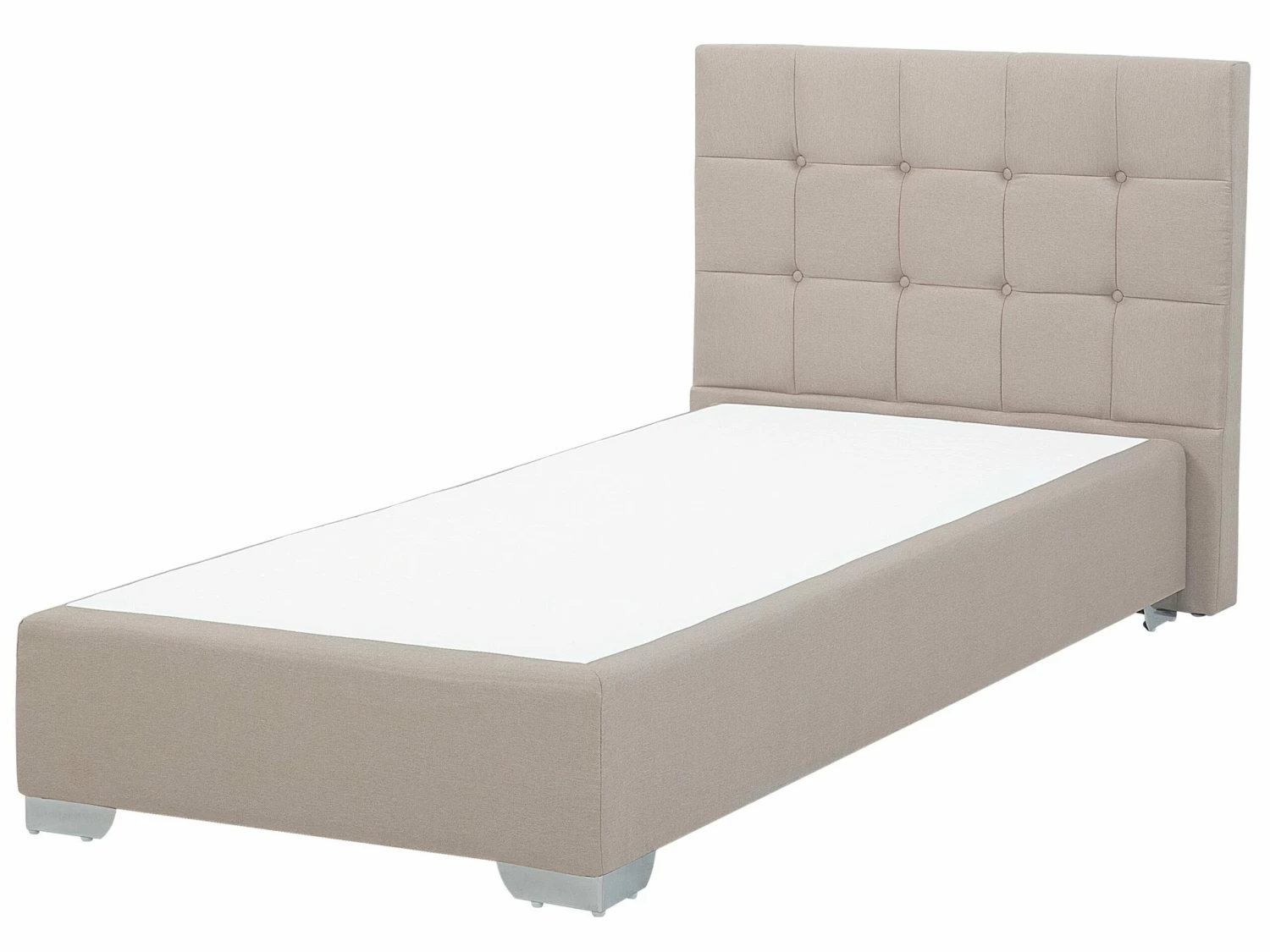 Fabric EU Single Size Divan Bed Beige ADMIRAL - Image 4