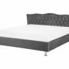 Velvet Bed Dark Grey METZ Various Sizes
