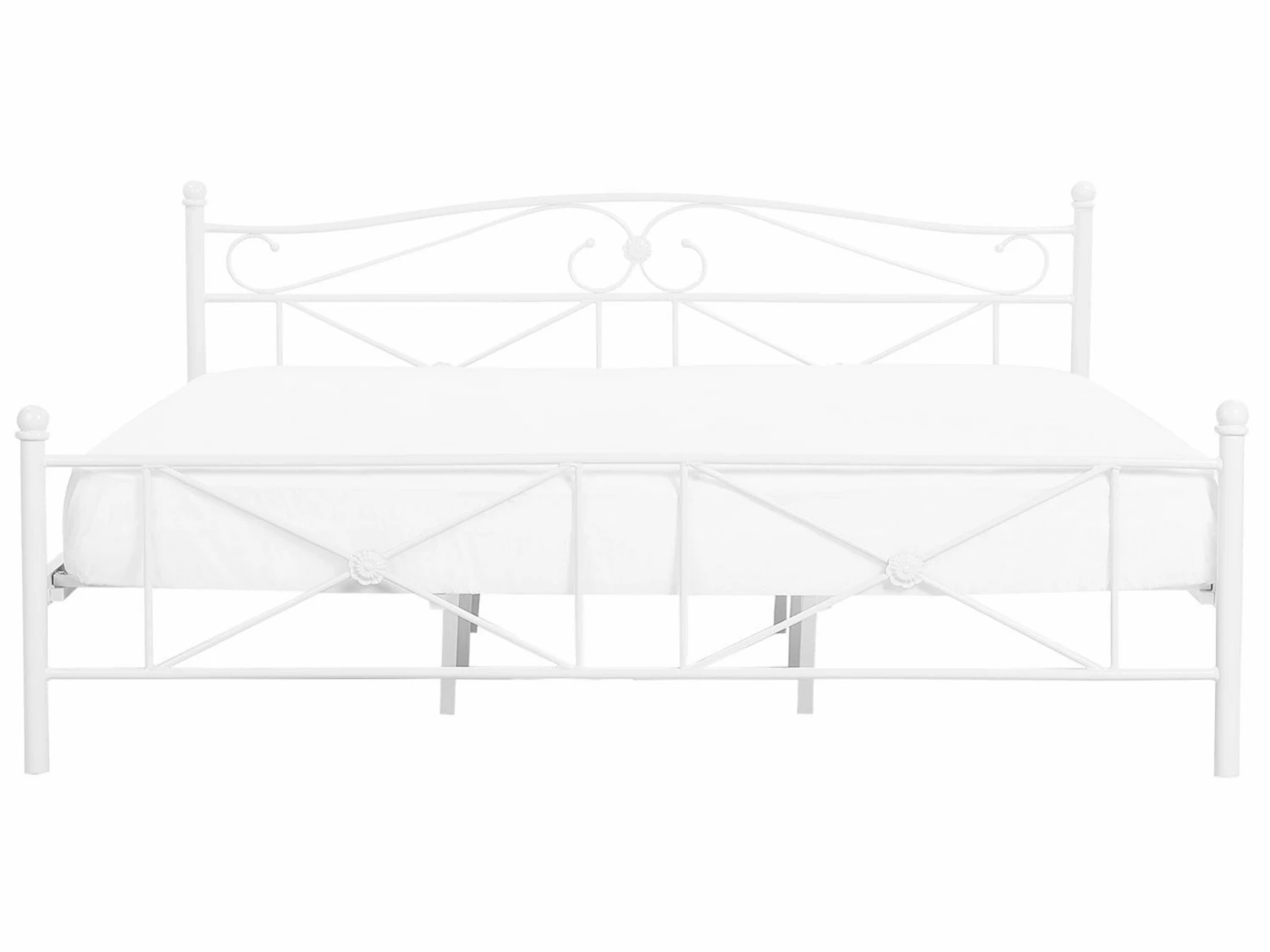Metal Bed White RODEZ Various Sizes - Image 3