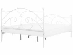 Metal Bed White DINARD Various Sizes -Cheap Bed Linings Store undef src sa picid 740786 type whitesh image