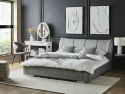 Fabric Bed Grey NANTES Various Sizes 9 Fabric Bed Grey NANTES Various Sizes -Cheap Bed Linings Store undef src sa picid 743574 type color image