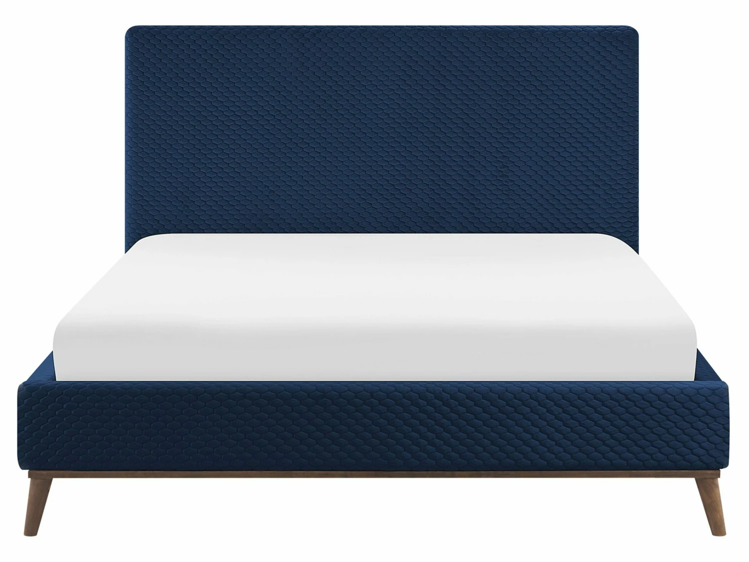 Velvet Bed Navy Blue BAYONNE Various Sizes - Image 3