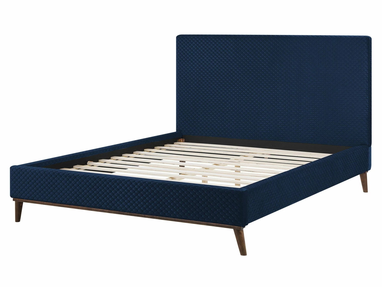 Velvet Bed Navy Blue BAYONNE Various Sizes - Image 5