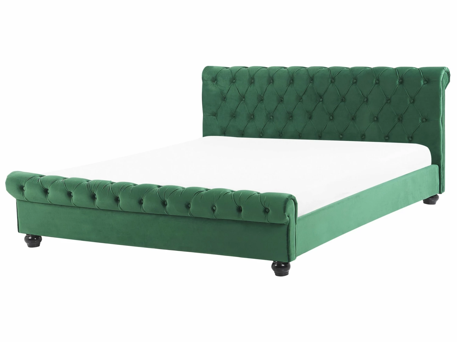 Velvet Bed Emerald Green AVALLON Various Sizes