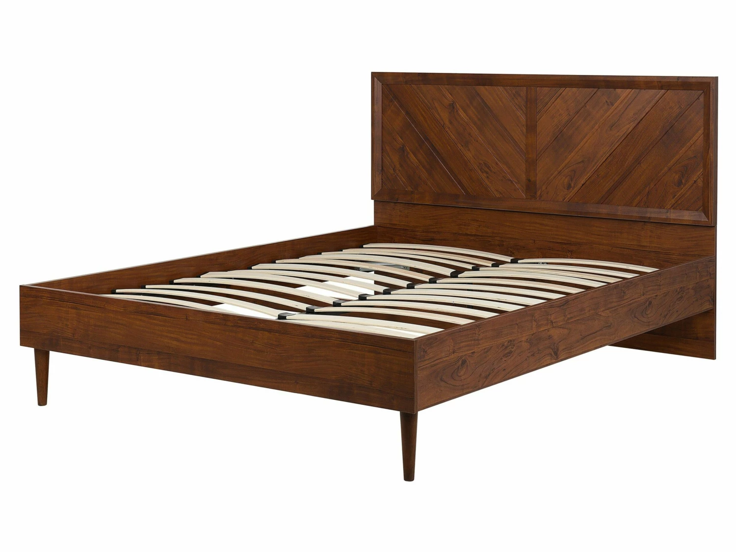 Bed With LED Dark Wood MIALET Various Sizes - Image 7