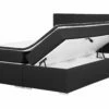 Fabric Divan Bed Black LORD Various Sizes