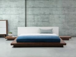 Bed With Bedside Tables Brown ZEN Various Sizes -Cheap Bed Linings Store undef src sa picid 750525 type color image