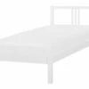 Wooden EU Single Size Bed White VANNES