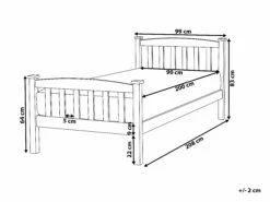 Wooden EU Single Size Bed White GIVERNY -Cheap Bed Linings Store undef src sa picid 751171 type whitesh image