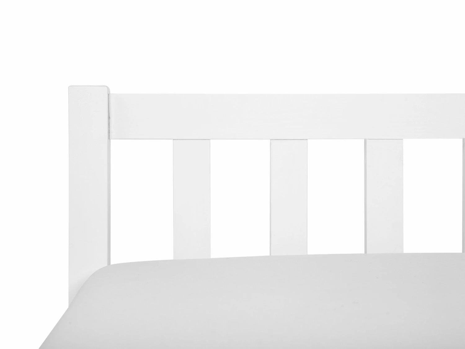Wooden EU Single Size Bed White FLORAC 6 Wooden EU Single Size Bed White FLORAC - Image 6