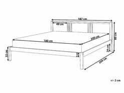 Wooden Bed White VANNES Various Sizes -Cheap Bed Linings Store undef src sa picid 753809 type whitesh image