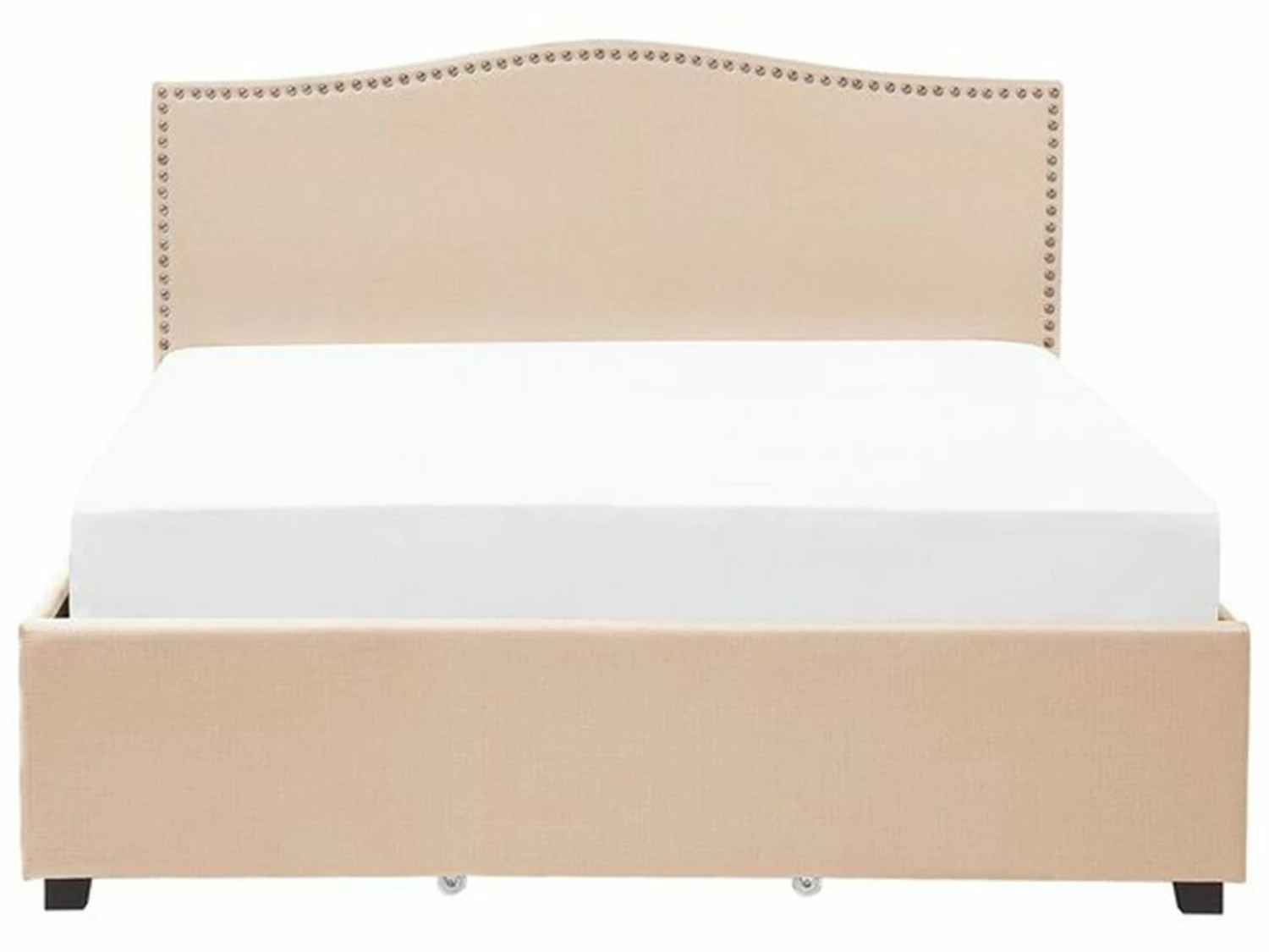 Fabric Bed With Storge Beige MONTPELLIER Various Sizes - Image 4
