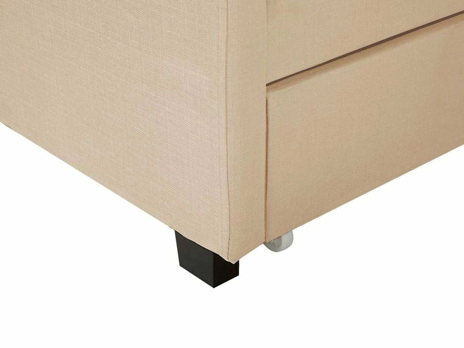 Fabric Bed With Storge Beige MONTPELLIER Various Sizes - Image 8