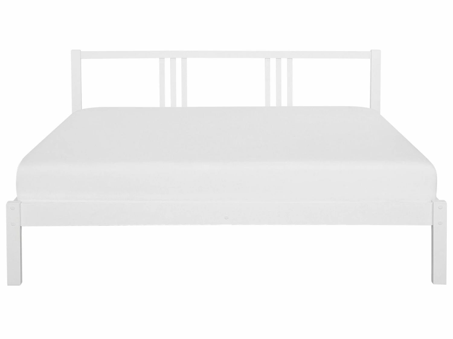 Wooden Bed White VANNES Various Sizes - Image 3