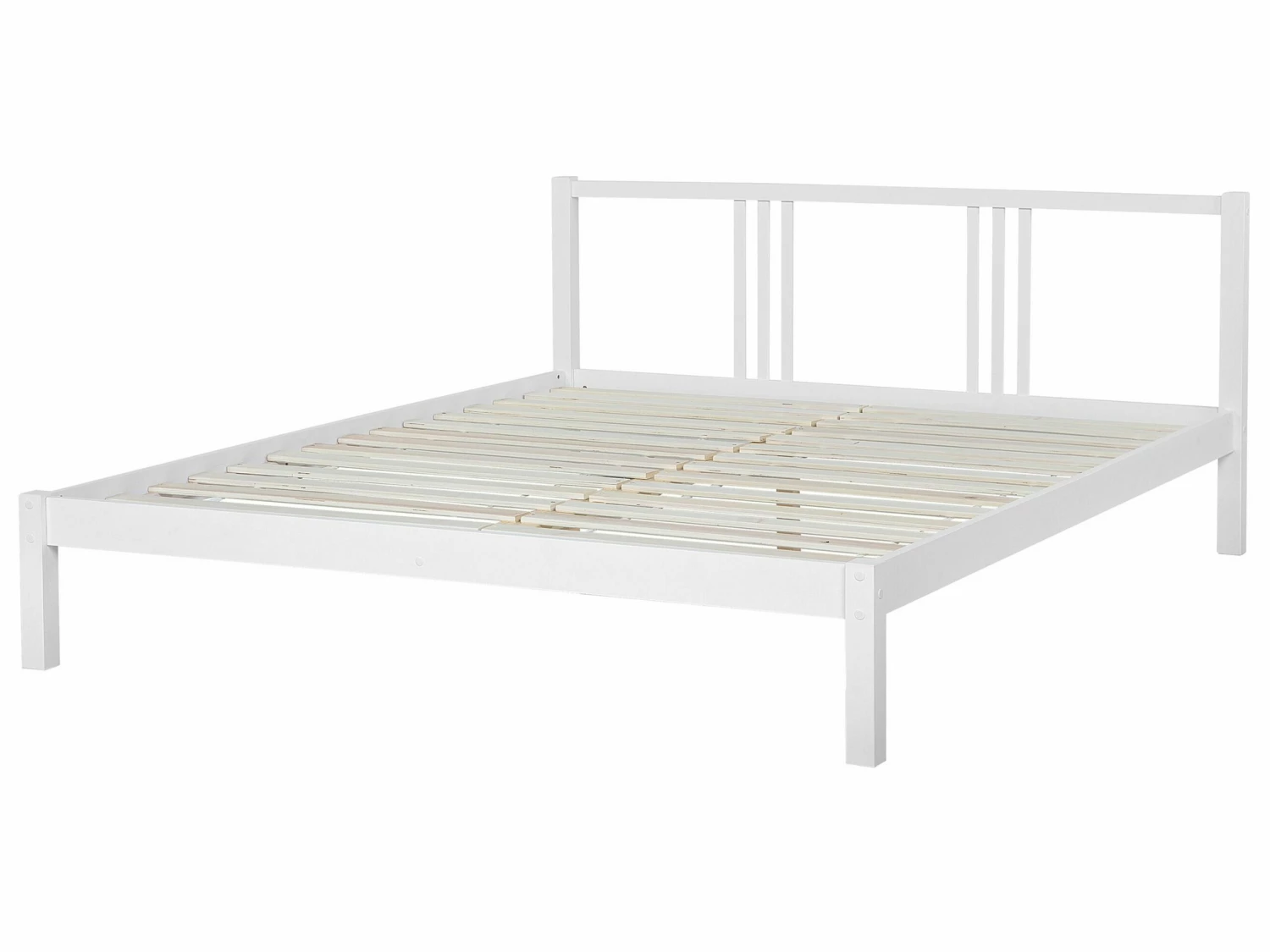 Wooden Bed White VANNES Various Sizes - Image 5