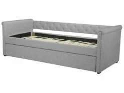 Fabric EU Single Trundle Bed Light Grey LIBOURNE -Cheap Bed Linings Store undef src sa picid 759985 type whitesh image