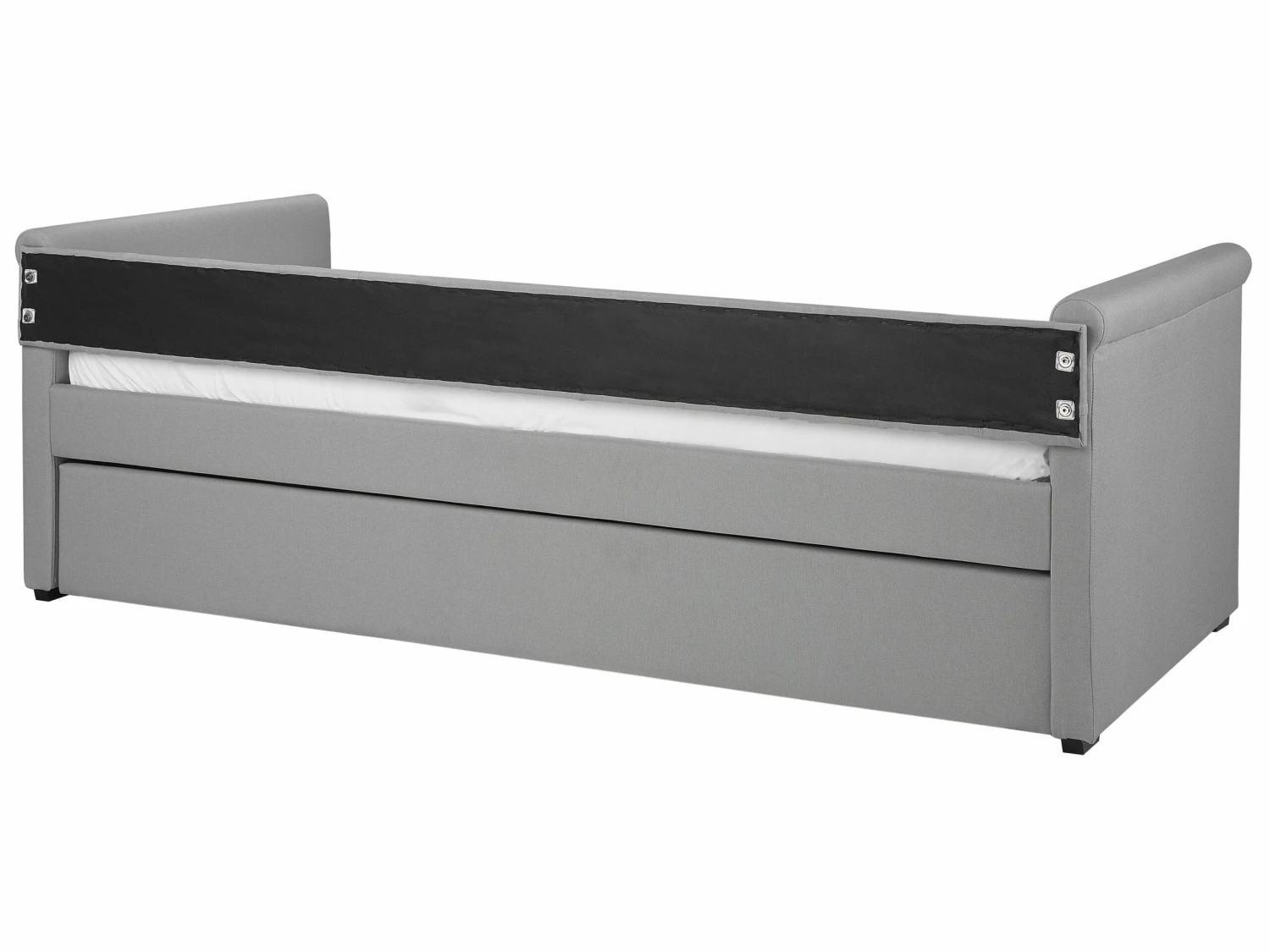 Fabric EU Single Trundle Bed Light Grey LIBOURNE - Image 8